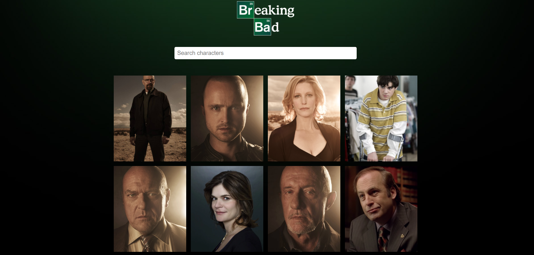 BreakingBad API Application