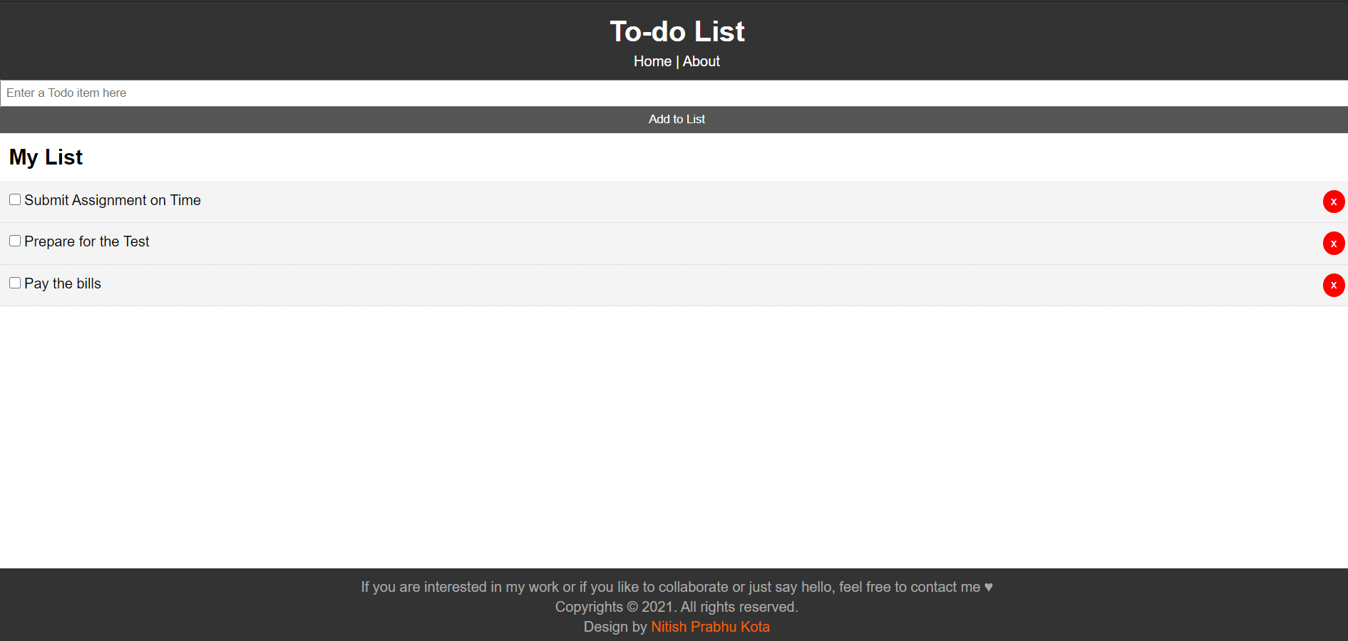 To-DO List App